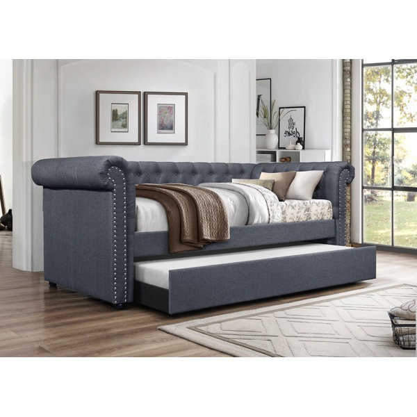 Alcott Hill® Zac Upholstered Daybed with Trundle & Reviews Wayfair